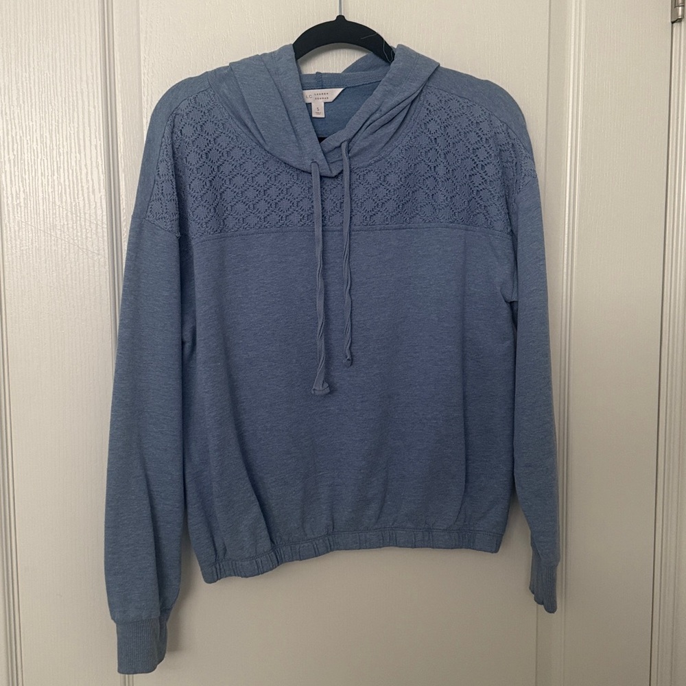 LC Lauren Conrad Soft Blue Hoodie